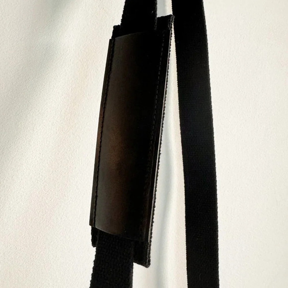 Black Leather Deadstock Brand New Men's Crossbody Bag - Picture 6 of 9